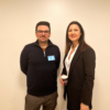 Magnus Mæland, ordfører Sør-Varanger kommune, og Marit Magelssen Vambheim, Energi i Nord, fikk postkort fra fremtidens Nord-Norge anno 2035. 