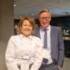 Kjell Giæver, Arctic Energy Partners (AEP), sammen med Ane Marthe Sani, Energiklyngen Nord og KUPA, på lanseringen av Levert under ONS.