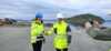 Jeanette Moland, adm dir, Norsea Polarbase, og Knut Vidar Larssen,  lete- og produksjonssjef Barentshavet, Equinor, på pressekonferansen i Hammerfest.