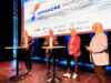 Dialog om havvind mellom Roger Pedersen, Offshore Norge, Frode Alfheim, leder Industri Energi, Hanne Davidsen, ordfører Nesna, og Siv Dagny Aasvik, Offshore Norge.