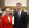 Nina K. Jonassen og Olje- og energiminister Terje Aasland. 